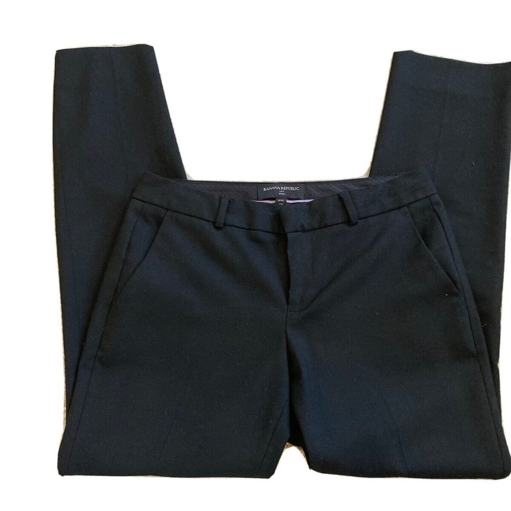 Banana Republic Women's Ryan Pants Size 0P Petite Classic Black